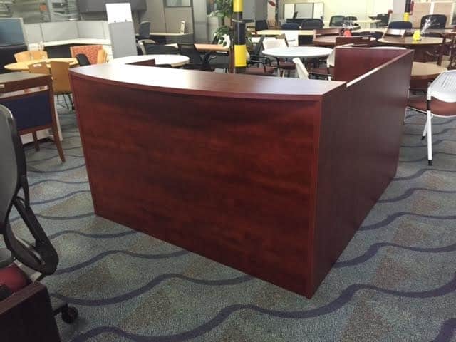 66 Wide Cherry Reception Desk Direct Office Solutions